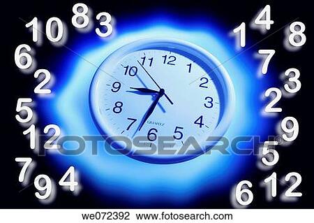Wall Clock and Numbers View Large Photo Image Stock Image - Wall Clock and Numbers. Fotosearch