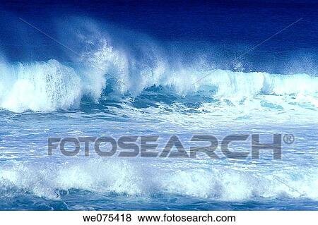 WAVES SUNSET BEACH. NORTH SHORE OAHU. HAWAII. USA View Large Photo Image Stock Photo - WAVES SUNSET BEACH. NORTH SHORE OAHU. HAWAII. USA. Fotosearch