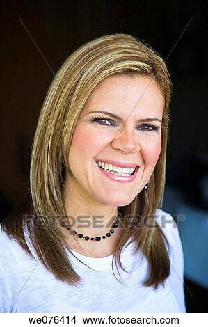 Woman smiling, portrait, close-up View Large Photo Image Picture - Woman smiling, portrait, close-up. Fotosearch
