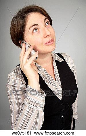 woman with mobile phone View Large Photo Image Stock Image - woman with mobile phone. Fotosearch