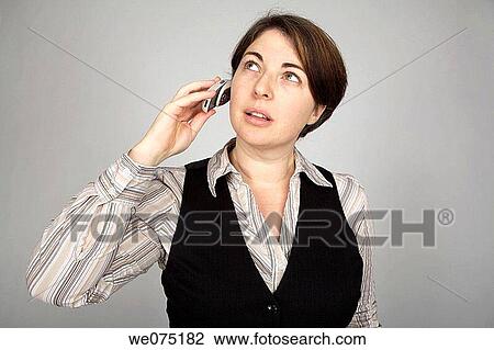 woman with mobile phone View Large Photo Image Stock Image - woman with mobile phone. Fotosearch
