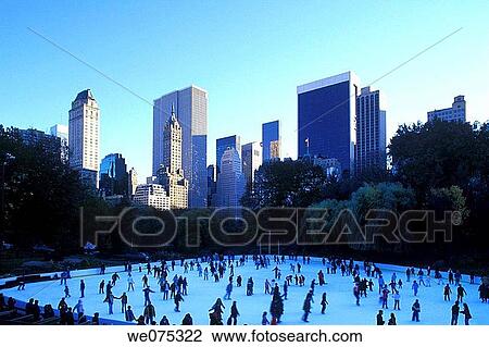 WOOLMAN ICE RINK. CENTRAL PARK SOUTH. MIDTOWN MANHATTAN. NEW YORK. USA View Large Photo Image Stock Image - WOOLMAN ICE RINK. CENTRAL PARK SOUTH. MIDTOWN MANHATTAN. NEW YORK. USA. Fotosearch