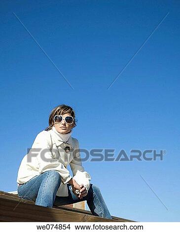 Young woman at port. Valencia, Comunidad Valenciana, Spain View Large Photo Image Picture - Young woman at port. Valencia, Comunidad Valenciana, Spain. Fotosearch