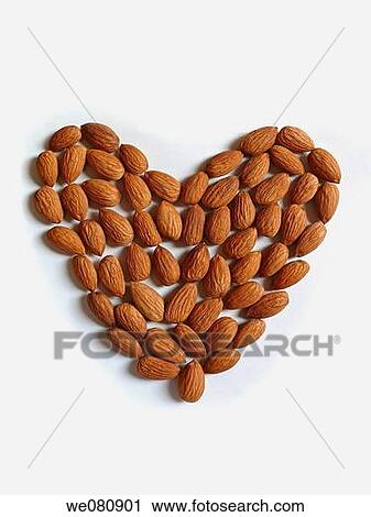 Almonds are arranged in heart shape Pune, Maharashtra, India View Large Photo Image Stock Image - Almonds are arranged in heart shape Pune, Maharashtra, India. Fotosearch