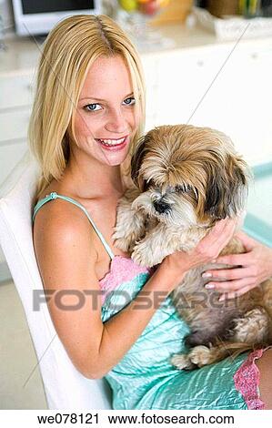 animal, blond, at-home, affection View Large Photo Image Stock Image - animal, blond, at-home, affection. Fotosearch