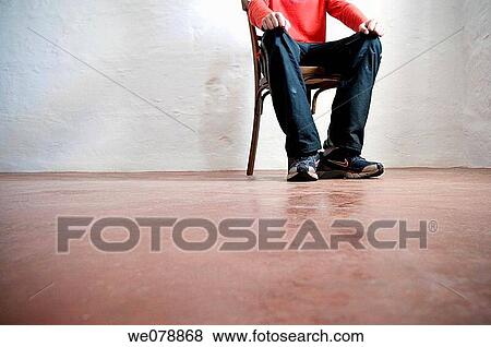 anonymous, chair, boy, adolescence View Large Photo Image Stock Photo - anonymous, chair, boy, adolescence. Fotosearch