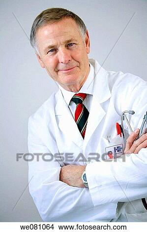 Picture - arms folded, clinic, Arms crossed. Fotosearch