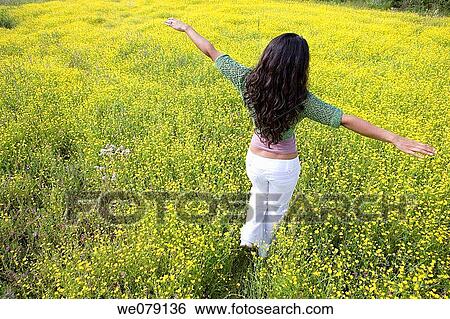 Asian, calm, back view, Arms open View Large Photo Image Stock Photograph - Asian, calm, back view, Arms open. Fotosearch