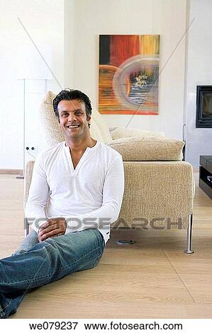Stock Photo - at-home, calm, Asian. Fotosearch