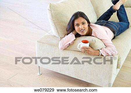 at-home, calm, barefoot, Asian View Large Photo Image Stock Photo - at-home, calm, barefoot, Asian. Fotosearch