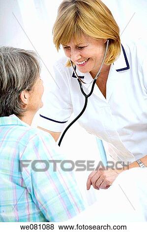 Stock Photo - auscultation, clinic, auscultate. Fotosearch