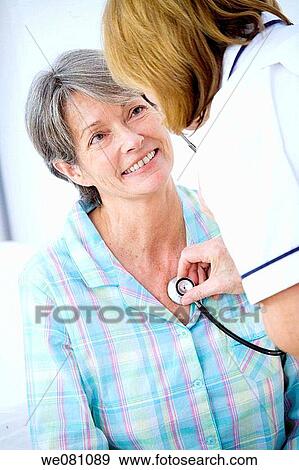 auscultation, clinic, chest, auscultate View Large Photo Image Stock Photo - auscultation, clinic, chest, auscultate. Fotosearch