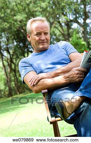 Stock Photo - baby boomer, calm. Fotosearch