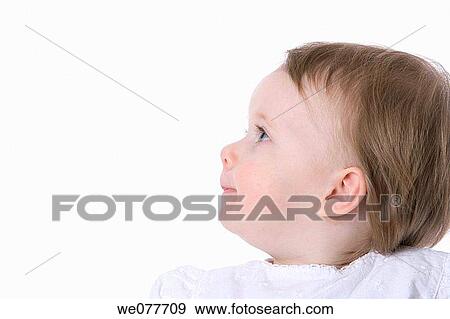 Stock Photo - baby, childhood, child, blue eyes, 3-4 years. Fotosearch