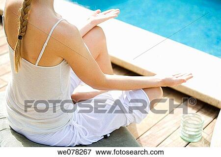 back view, blond, border, braid, calm View Large Photo Image Stock Photo - back view, blond, border, braid, calm. Fotosearch