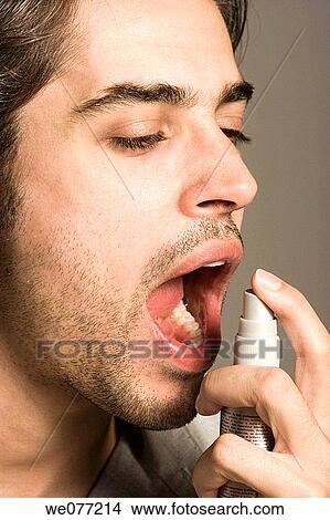 Bad breath, black hair, Close-up View Large Photo Image Picture - Bad breath, black hair, Close-up. Fotosearch