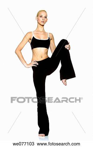 balance, barefoot, blond, clipping path View Large Photo Image Stock Image - balance, barefoot, blond, clipping path. Fotosearch