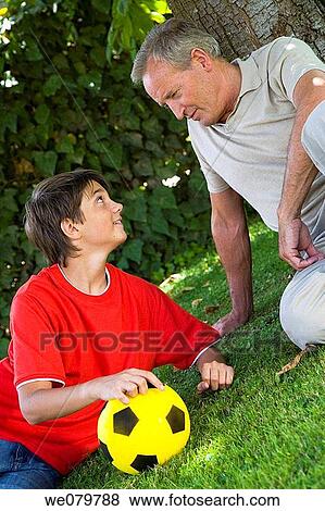 ball, boy, chat, child View Large Photo Image Stock Photo - ball, boy, chat, child. Fotosearch