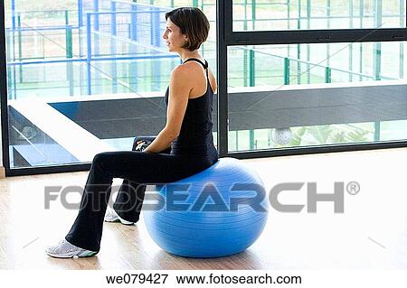 ball, brunette, break-time, break, absorbed View Large Photo Image Stock Photo - ball, brunette, break-time, break, absorbed. Fotosearch