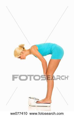 barefoot, Bathroom scale, blond, clipping path View Large Photo Image Stock Image - barefoot, Bathroom scale, blond, clipping path. Fotosearch