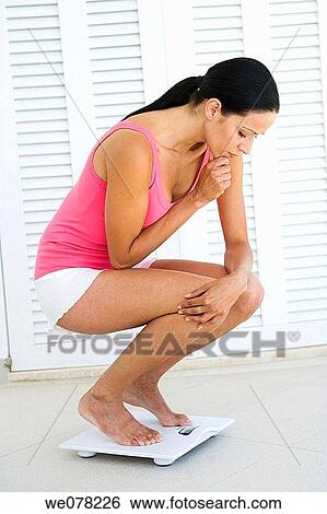 barefoot, Bathroom scale, brunette View Large Photo Image Stock Photograph - barefoot, Bathroom scale, brunette. Fotosearch