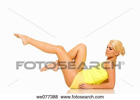 barefoot, beauty, blond, clipping path View Large Photo Image Stock Photo - barefoot, beauty, blond, clipping path. Fotosearch