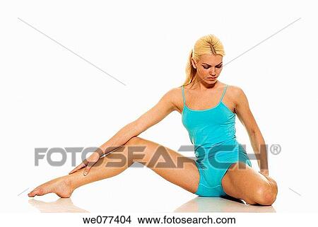 barefoot, blond, clipping path View Large Photo Image Picture - barefoot, blond, clipping path. Fotosearch
