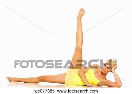 barefoot, blond, clipping path View Large Photo Image Stock Photography - barefoot, blond, clipping path. Fotosearch