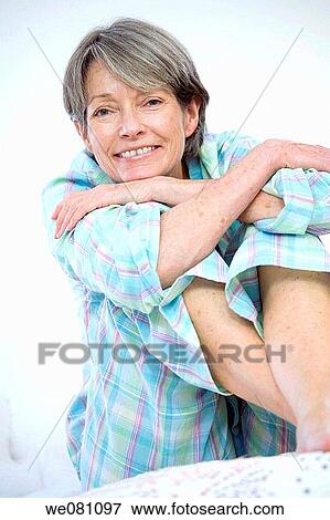 barefoot, blue eyes, bed, at-home View Large Photo Image Stock Photo - barefoot, blue eyes, bed, at-home. Fotosearch