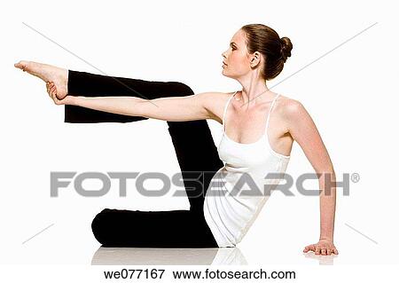 barefoot, brunette, clipping path View Large Photo Image Stock Photo - barefoot, brunette, clipping path. Fotosearch