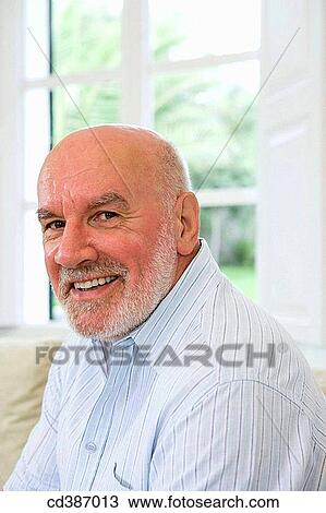 Stock Image - beard, at-home. Fotosearch