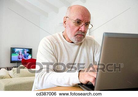 Stock Photograph - beard, at-home. Fotosearch