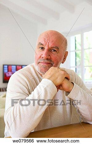 Stock Photograph - beard, at-home. Fotosearch
