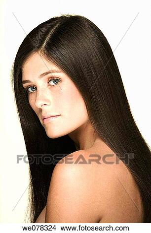 beauty, Beauty Care, blue eyes, brunette View Large Photo Image Picture - beauty, Beauty Care, blue eyes, brunette. Fotosearch