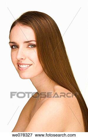 beauty, Beauty Care, brown hair, chestnut hair View Large Photo Image Stock Photo - beauty, Beauty Care, brown hair, chestnut hair. Fotosearch