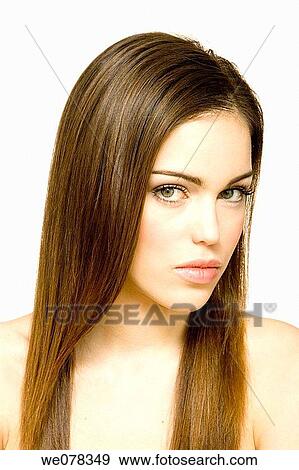 beauty, Beauty Care, brown hair, chestnut hair View Large Photo Image Stock Photo - beauty, Beauty Care, brown hair, chestnut hair. Fotosearch