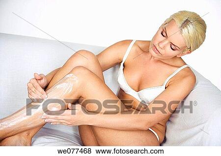 beauty, Body care, blond, apply View Large Photo Image Stock Photo - beauty, Body care, blond, apply. Fotosearch