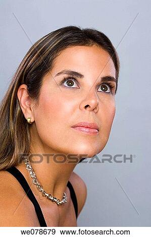beauty, brunette, contemplation, contemporary View Large Photo Image Stock Photo - beauty, brunette, contemplation, contemporary. Fotosearch