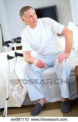 Stock Image - bed, bedroom, at-home. Fotosearch