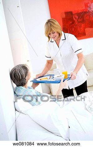 bed, breakfast, carry, carrying View Large Photo Image Picture - bed, breakfast, carry, carrying. Fotosearch