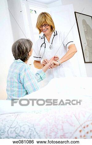 bed, check, checking, clinic View Large Photo Image Stock Photograph - bed, check, checking, clinic. Fotosearch