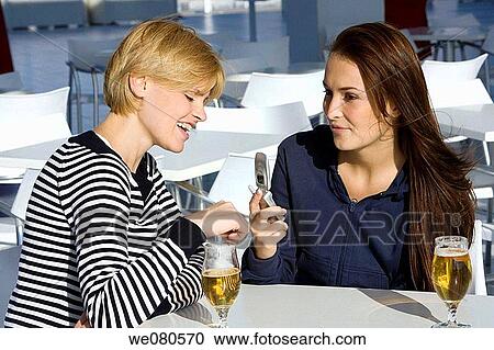 beer, Cafe terrace, cell phone, chat View Large Photo Image Stock Image - beer, Cafe terrace, cell phone, chat. Fotosearch