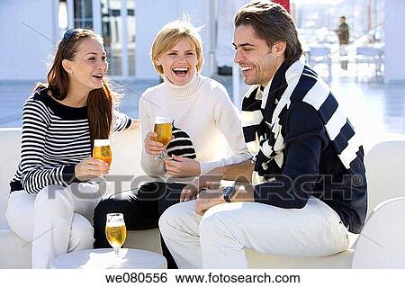 beer, chat, amusement View Large Photo Image Stock Photograph - beer, chat, amusement. Fotosearch