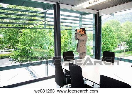 binocular, black hair, board-room, business View Large Photo Image Stock Image - binocular, black hair, board-room, business. Fotosearch