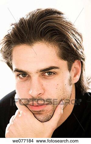 Picture - black hair, Close-up, contemporary. Fotosearch