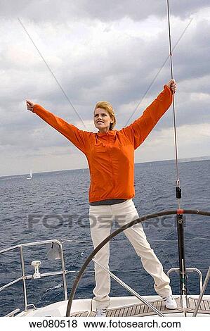blond, cloudy, Arms open View Large Photo Image Stock Photo - blond, cloudy, Arms open. Fotosearch