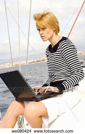 blond, computer View Large Photo Image Picture - blond, computer. Fotosearch
