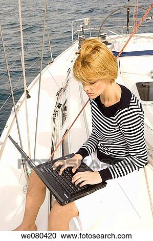 blond, computer View Large Photo Image Stock Image - blond, computer. Fotosearch
