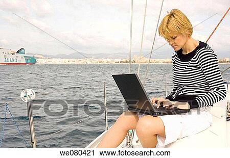 blond, computer View Large Photo Image Stock Image - blond, computer. Fotosearch