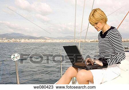 blond, computer View Large Photo Image Stock Image - blond, computer. Fotosearch